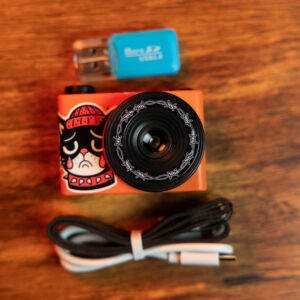 Mini Retro Camera (Orange Hip Sad Cat)