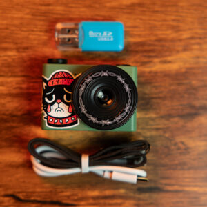 Mini Retro Camera (Green Hip Sad Cat)