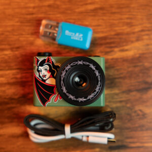 Mini Retro Camera (Green Bat Gurl)